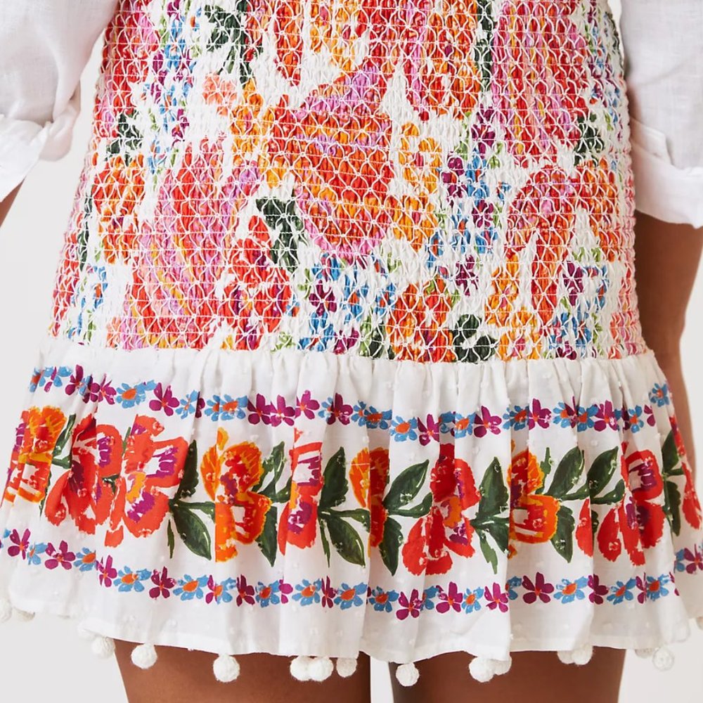 Farm Rio Smocked Mini Skirt - Picture 2 of 5